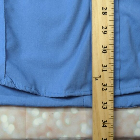 DutyPro Mens Blue Short Sleeve Uniform Shirt With Patches 65% Polyester 35% Cott - Picture 7 of 9